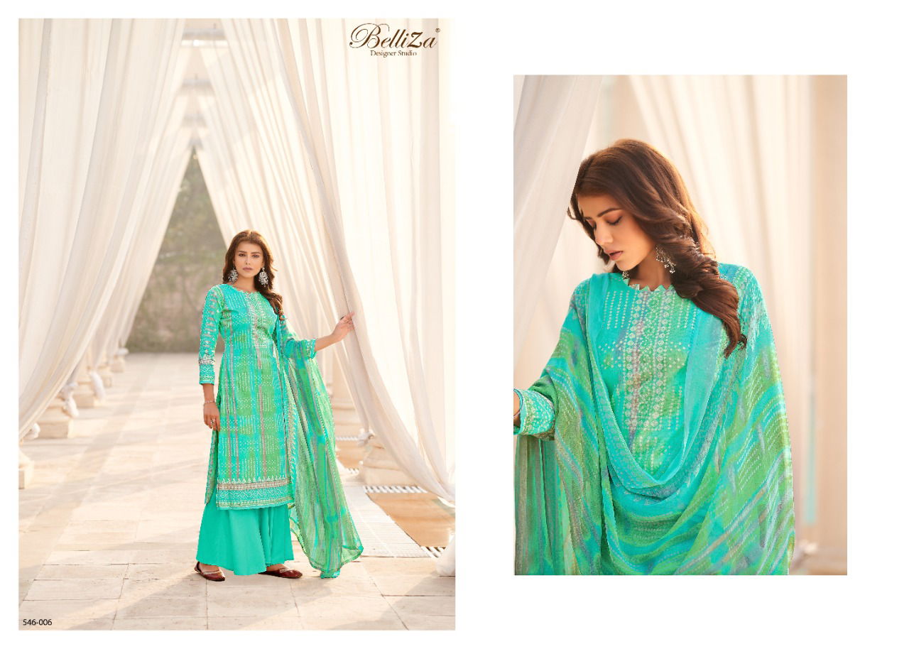 belliza vogue premium latest fancy pure cotton digital print dress material collection 